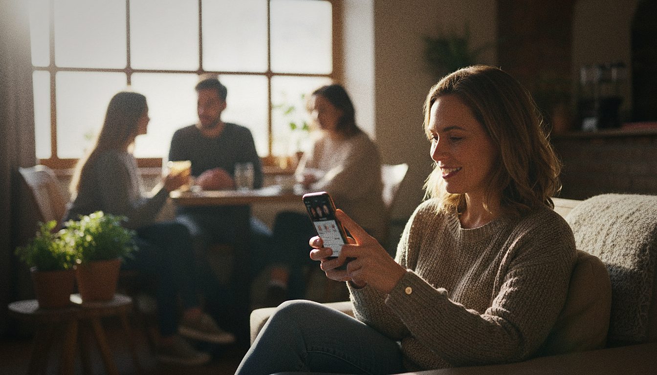 Utilisation de Bumble sur smartphone
