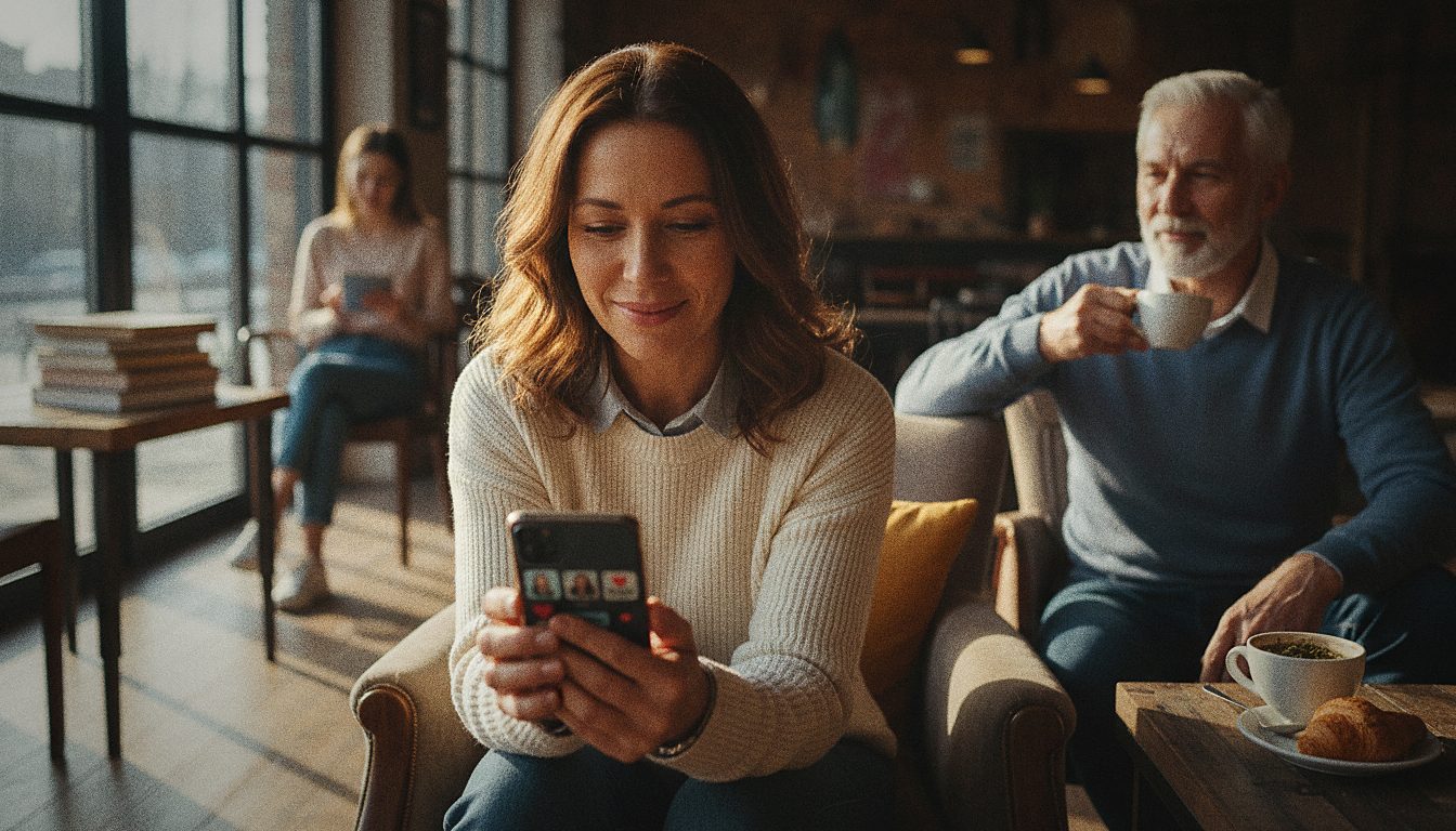 Utilisation de OkCupid sur smartphone